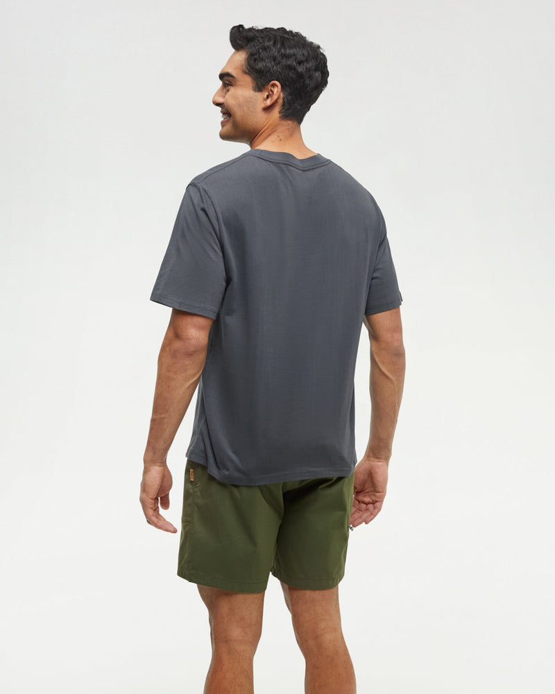 Grey-Crew-Neck-Graphic-Shortsleeve-T-Shirt