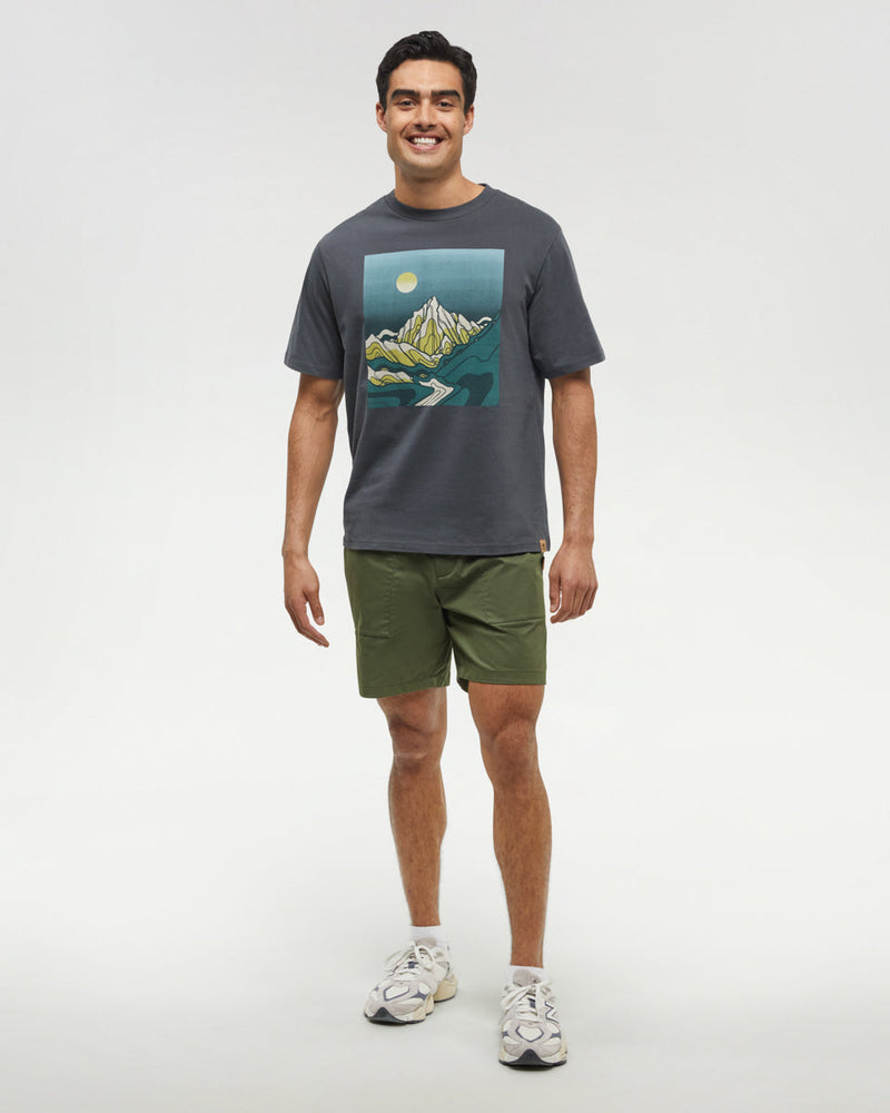 Grey-Crew-Neck-Graphic-Shortsleeve-T-Shirt