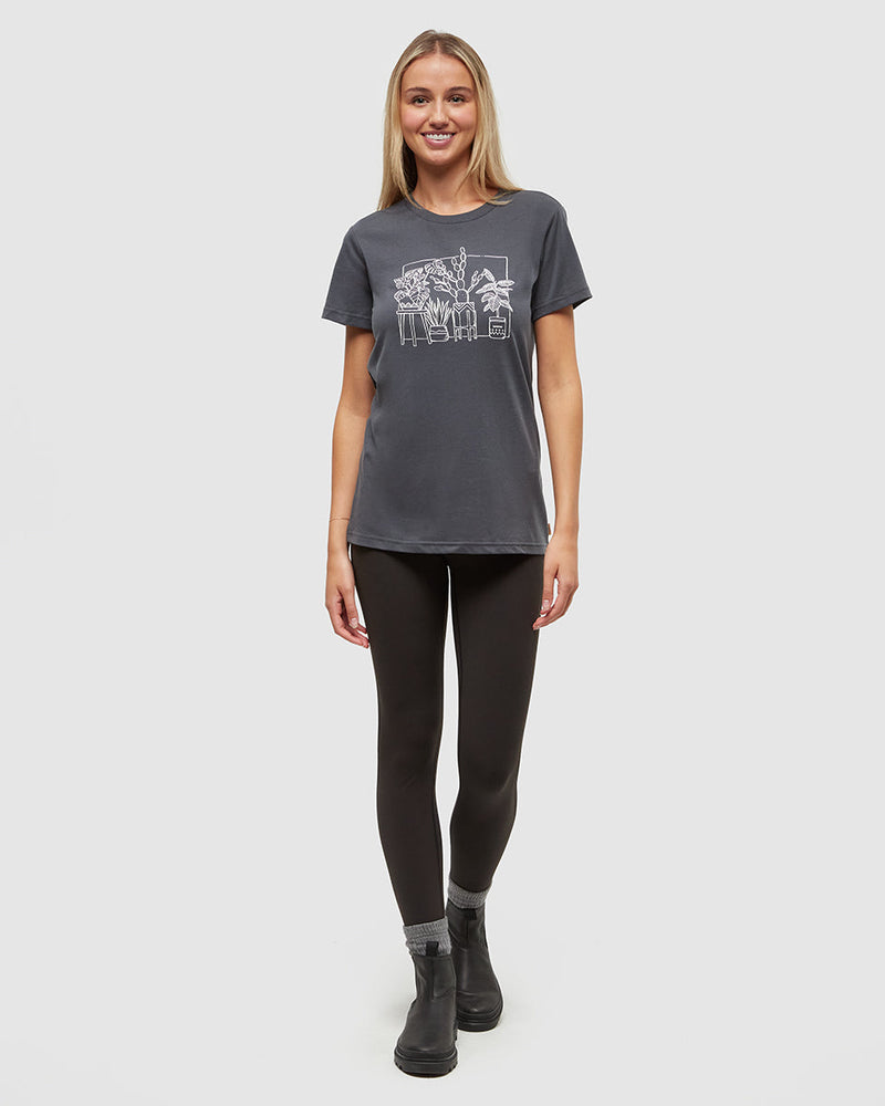 Grey-Crew-Neck-Graphic-Shortsleeve-T-Shirt