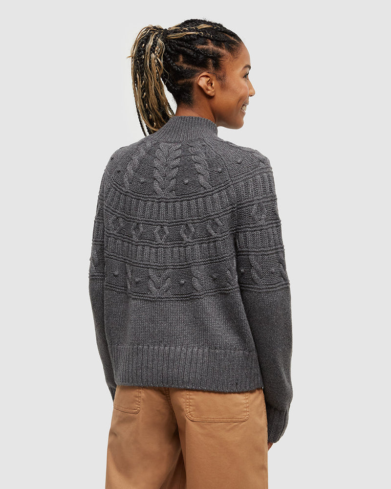 Grey-Eco-Friendly-Mock-Neck-Knit-Sweater