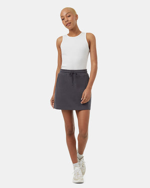 Grey-High-Rise-Fleece-Mini-Skirt