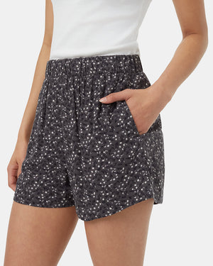 Grey-High-Rise-Patterned-Pull-On-Shorts