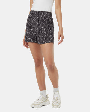 Grey-High-Rise-Patterned-Pull-On-Shorts