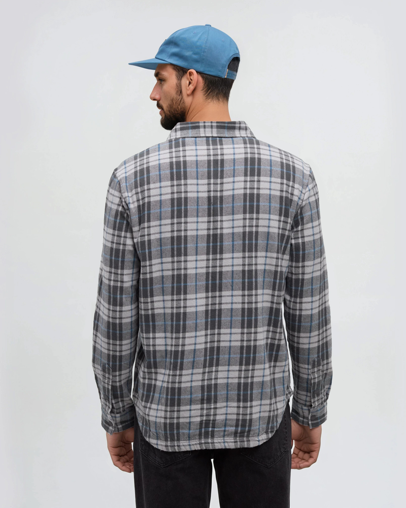 Grey-Mens-Button-Up-Shirt