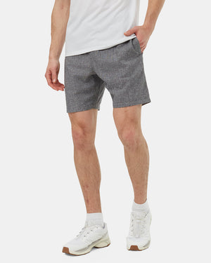 Grey-Mens-Casual-Hemp-Shorts