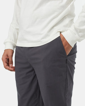 Grey-Mid-Rise-Full-Length-Elastic-Cuff-Pant