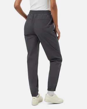 Grey-Mid-Rise-Full-Length-Elastic-Cuff-Pant