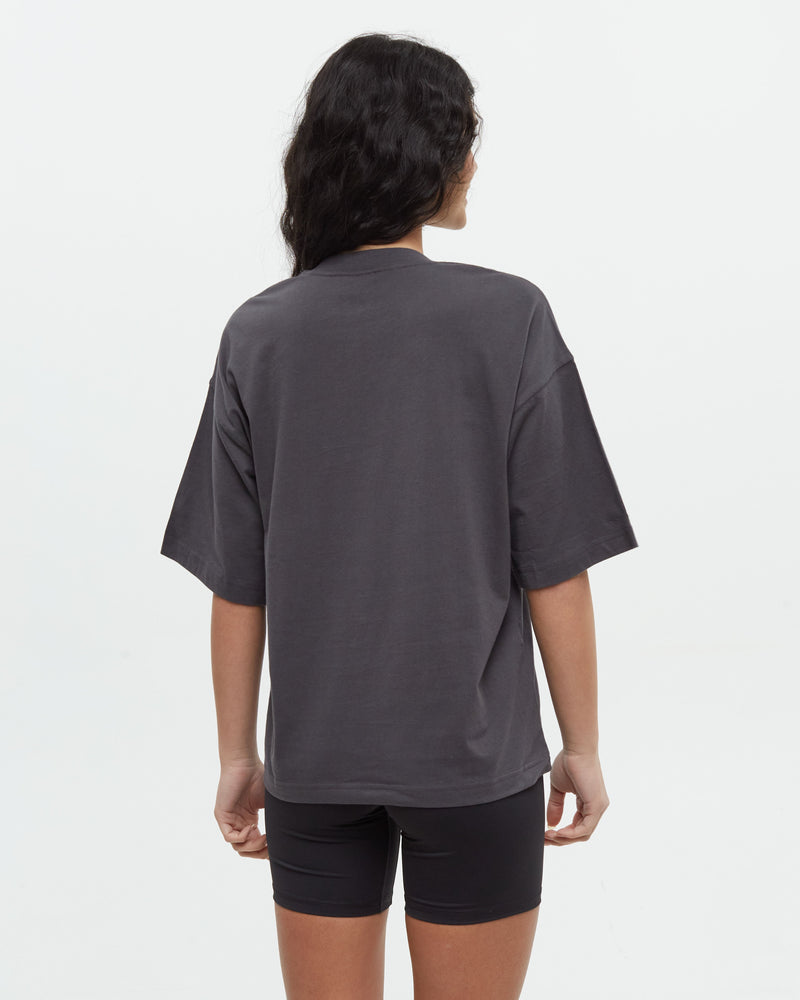 Grey-Organic-Cotton-Regeneratively-Grown-Crew-Neck-Oversized-Shortsleeve-T-Shirt