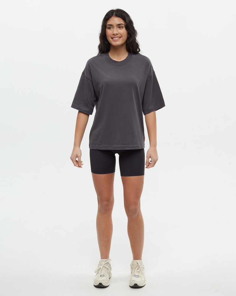 Grey-Organic-Cotton-Regeneratively-Grown-Crew-Neck-Oversized-Shortsleeve-T-Shirt
