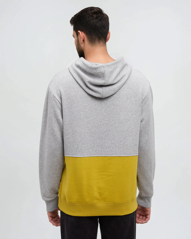 Grey-Relaxed-Fit-Color-Block-Hoodie