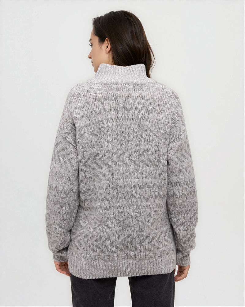 Grey-Women_s-Zippered-Cardigan