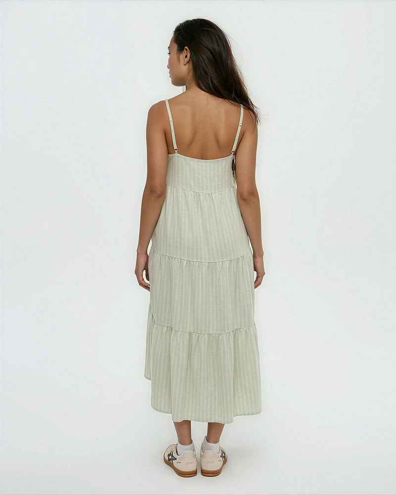 Multi-Hemp-Tiered-Midi-Cami-Dress