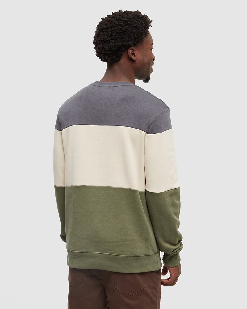 Multi-TreeFleece-Blocked-Classic-Crew