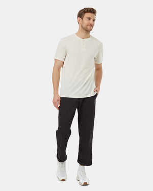 Oatmeal-Basic-Shortsleeve-Button-T-Shirt