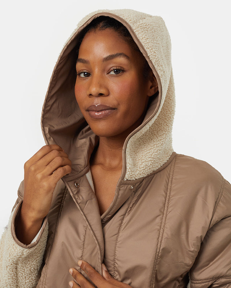 Oatmeal-Boucle-Oversized-Fit-Fleece-Hoodie