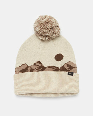 Oatmeal-Brown-Organic-Cotton-Graphic-Pom-Beanie