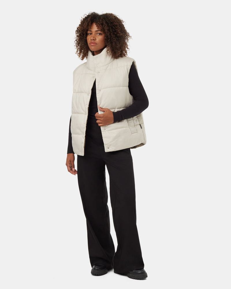Oatmeal-Brown-Reversible-Water-Repellent-Oversized-Fit-Vest