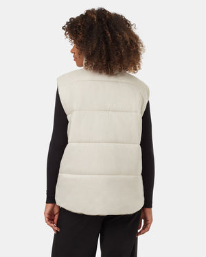 Oatmeal-Brown-Reversible-Water-Repellent-Oversized-Fit-Vest