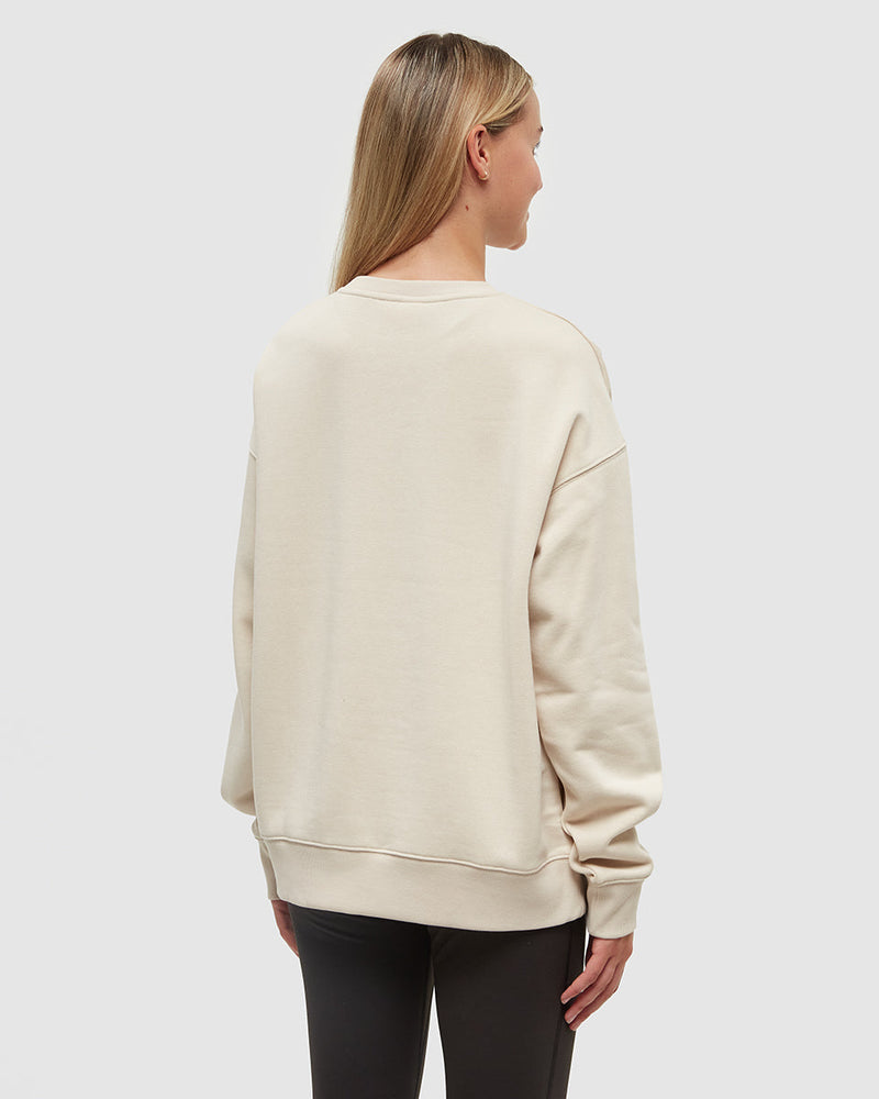 Oatmeal-Crew-Neck-Graphic-Longsleeve-Sweatshirt