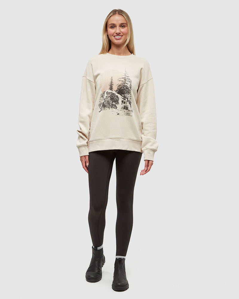Oatmeal-Crew-Neck-Graphic-Longsleeve-Sweatshirt