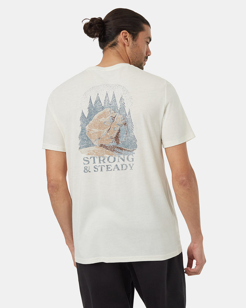 Oatmeal-Crew-Neck-Graphic-Shortsleeve-T-Shirt