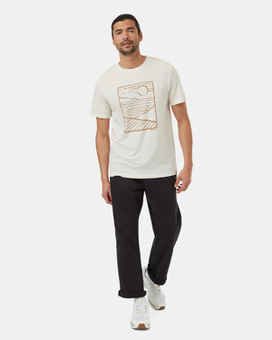 Oatmeal-Crew-Neck-Graphic-Shortsleeve-T-Shirt