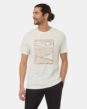 Oatmeal-Crew-Neck-Graphic-Shortsleeve-T-Shirt