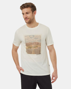 Oatmeal-Crew-Neck-Graphic-Shortsleeve-T-Shirt