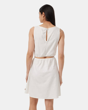 Oatmeal-Keyhole-Back-Cutout-Dress