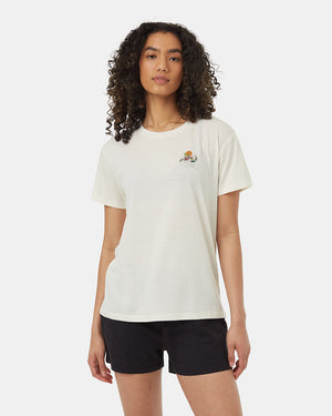 Oatmeal-Melissa-Koby-Crew-Neck-Graphic-Shortsleeve-T-Shirt