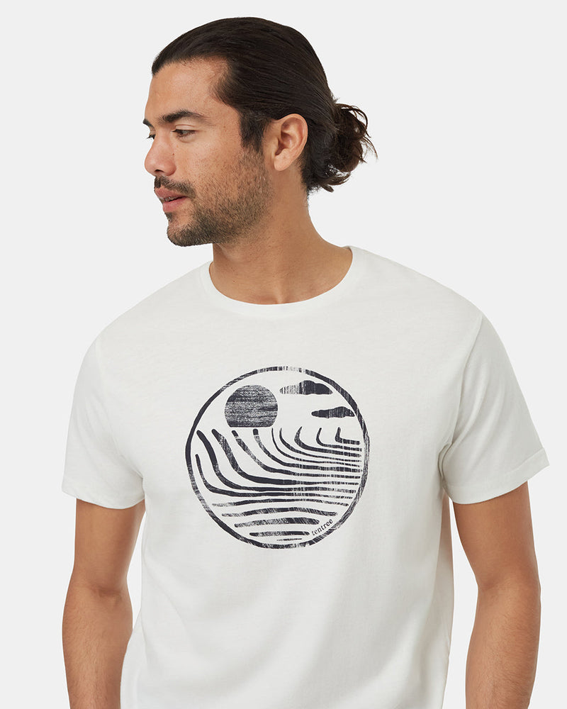 Oatmeal-Organic-Cotton-Crew-Neck-Graphic-Shortsleeve-T-Shirt
