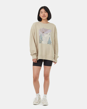 Oatmeal-Organic-Cotton-Graphic-Crew-Neck-Sweatshirt