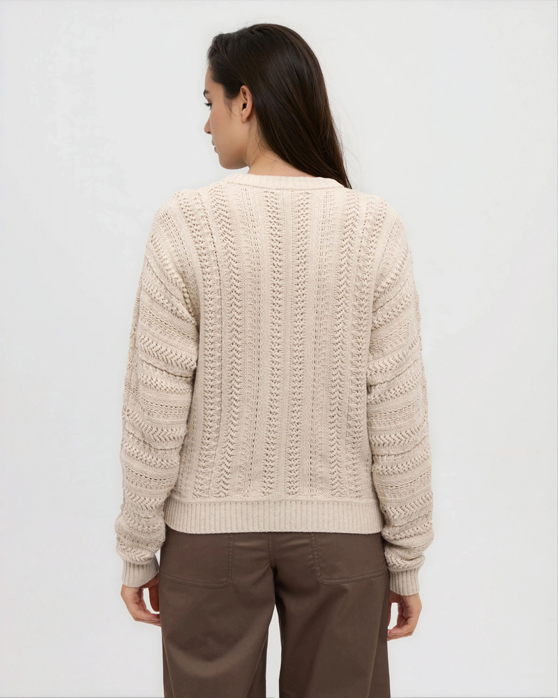 Oatmeal-Regular-Cotton-Yarn-Sweater