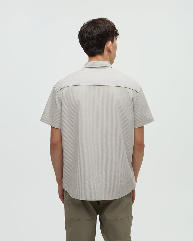 Oatmeal-Shortsleeve-Button-Up-Pocket-Shirt