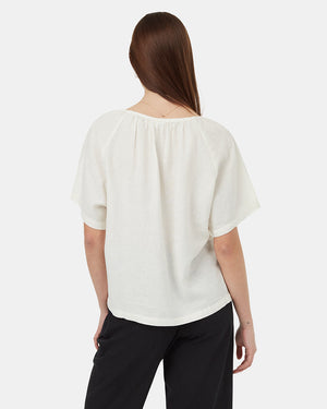 Oatmeal-V-Neck-Oversized-Raglan-Sleeve-Shirt