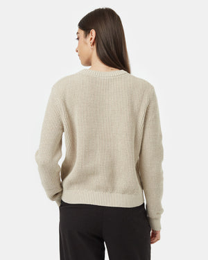 Oatmeal-Womens-Organic-Cotton-Knit-Sweater