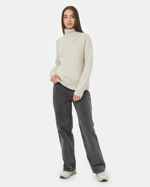 Oatmeal-Womens-Ribbed-Wool-Turtleneck