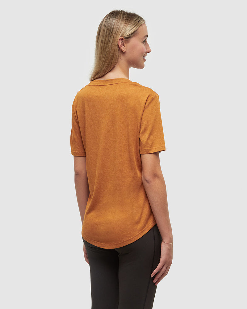 Orange-TreeBlend-V-Neck-T-Shirt