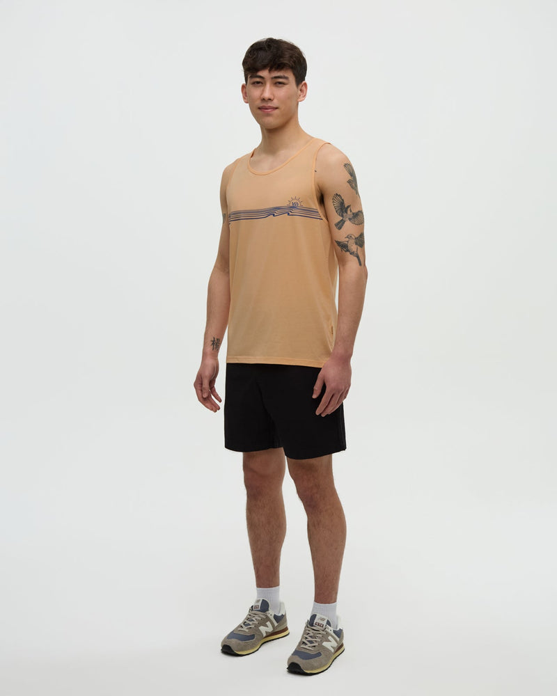 Orange-Treeblend-Graphic-Crew-Neck-Tank