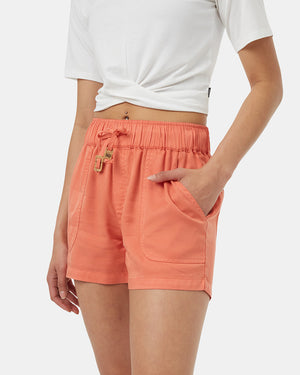 Orange-Womens-Casual-Summer-Shorts