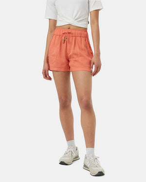 Orange-Womens-Casual-Summer-Shorts