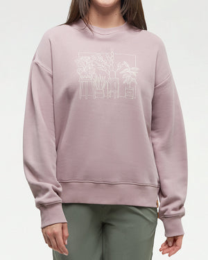 Pink-Crew-Neck-Graphic-Sweatershirt