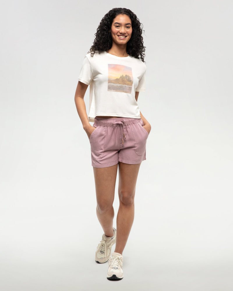Pink-Womens-Casual-Summer-Shorts