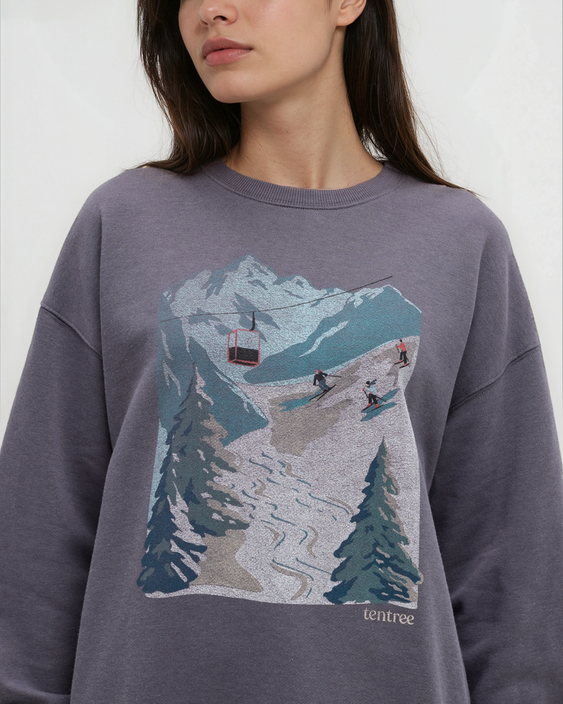 Purple-Graphic-Crew-Neck-Sweatshirt