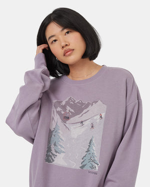 Purple-Organic-Cotton-Graphic-Crew-Neck-Sweatshirt