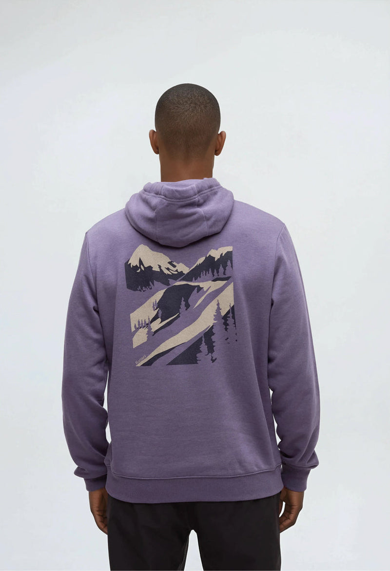 Purple-Printed-Graphic-TreeFleece-Hoodie
