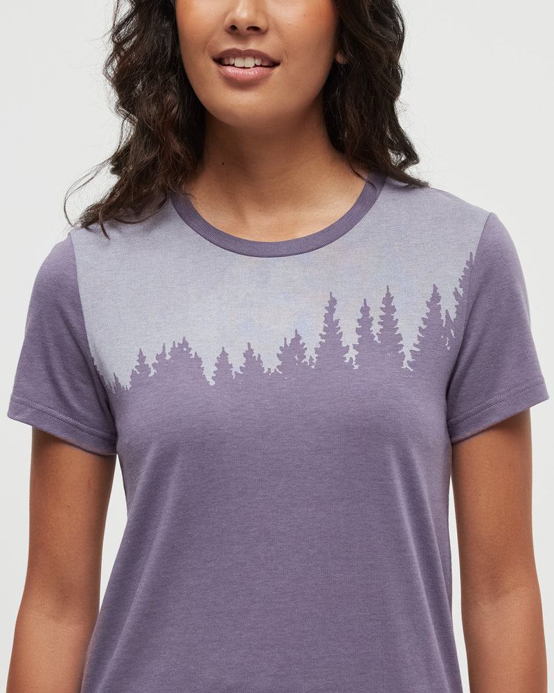 Purple-Screen-Printed-Graphic-T-Shirt