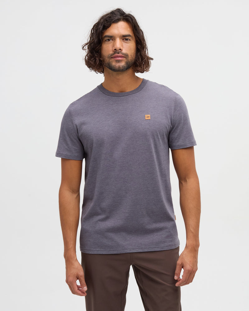 Purple-Treeblend-Regular-Fit-Crew-Neck-T-shirt