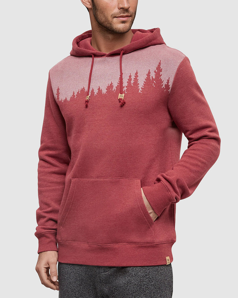 Red-Heather-Fleece-Regular-Fit-Hoodie