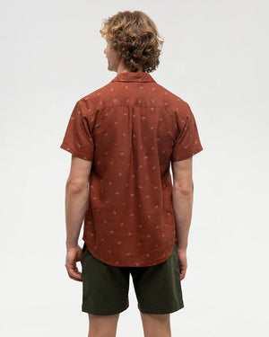 Red-Hemp-Button-Up-Shortsleeve-Shirt